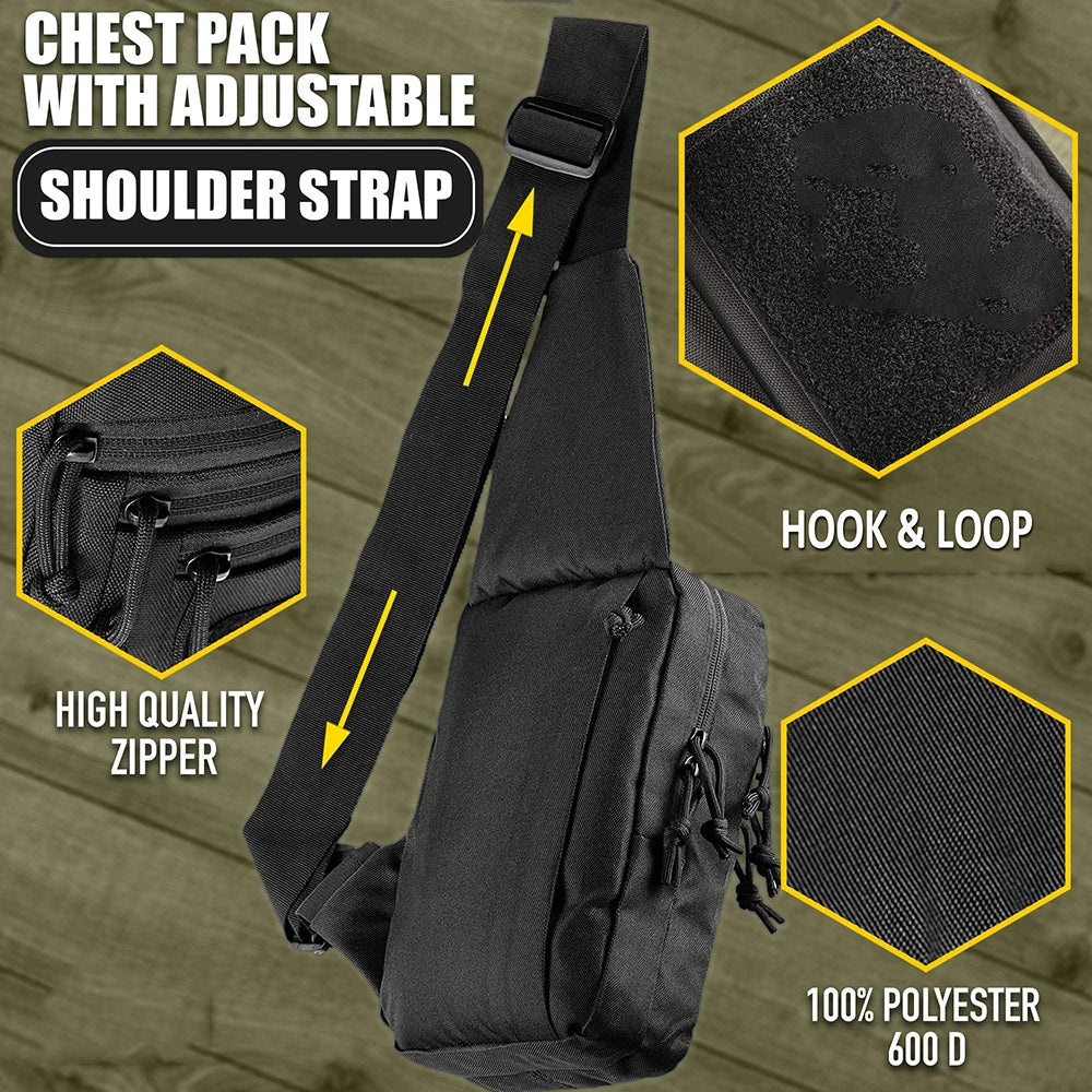 New sports shoulder bag, laser chest bag, travel waterproof and wear-resistant shoulder bag, equipment storage, outdoor camping