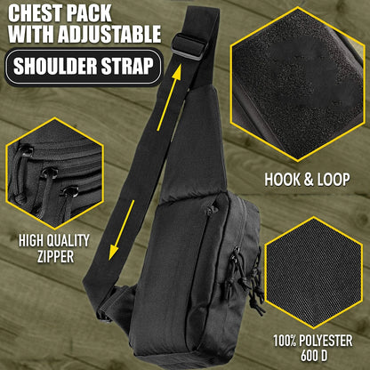 New sports shoulder bag, laser chest bag, travel waterproof and wear-resistant shoulder bag, equipment storage, outdoor camping