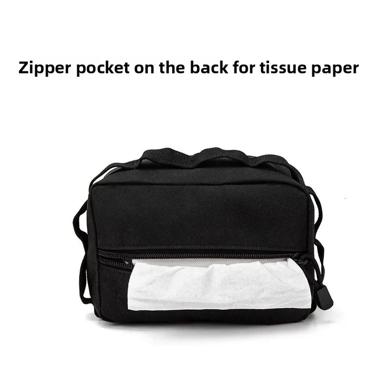 Outdoor Camping Tactical Fanny Pack Paper Storage Bag Sports Waist Hanging Bag Multifunctional Durable Molle Accessory Pouch