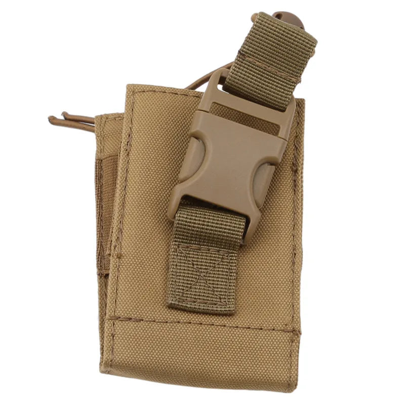 2024 Radio Pouch Hunting Walkie Talkie Holder Interphone Hanging Bag Oxford Molle Nylon Magazine Pouch Pocket Caza