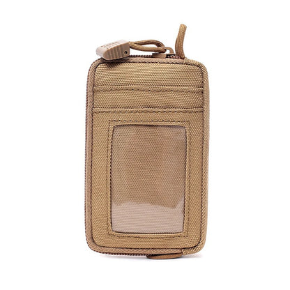 Mini EDC Tool Pouch Keychain Zipper Holder Earphone Key Wallet Coin Purses Utility Outdoor Hiking Hunting Accessories Waist Bag
