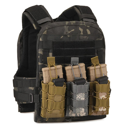 5.56 9mm Magazine Pouch AK AR M4 AR15 Double Magazine Bag Rifle Pitol Molle Mag Holster Pouch for Hunting CS Paintball