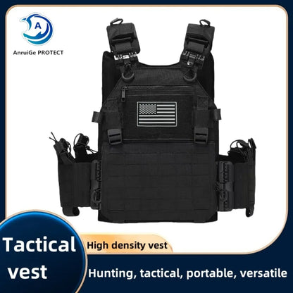 New Combat Vest 6094 Quick Release Lightweight Laser Cut Tactical Vest Black Gear Carry Hunting Tactical Vests