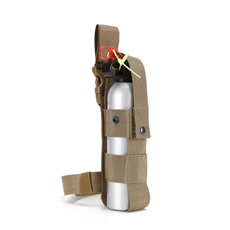 Tactical Drop Leg Kettle Water Bottle Holster,MK9 Pouch Belt Carriers,Thigh Pack Leg Bag,Pepper Spray,Mini Extinguisher