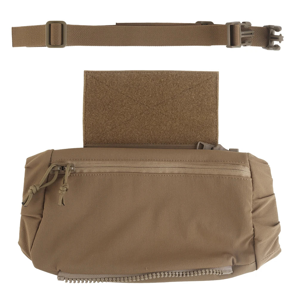 Tactical Multifunctional Hand Warm Drop Bag Muff Hand Warmer Pouch Stowable Fanny Pack for Winter Airsoft Hunting Camping