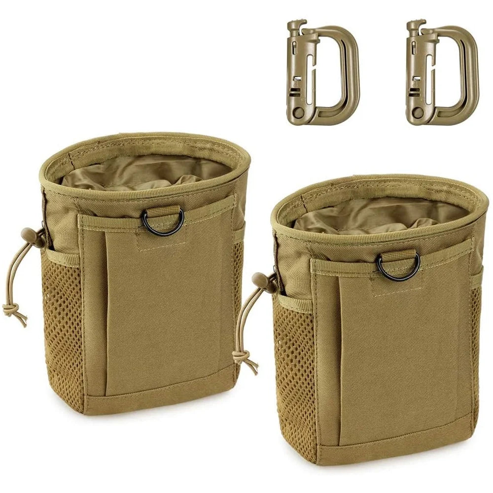 Molle Dump Pouch,Hunting Magazine Recovery Pouch Drastring Ammo Bag Belt Waist Fanny Pack Adjustable Holster Bag