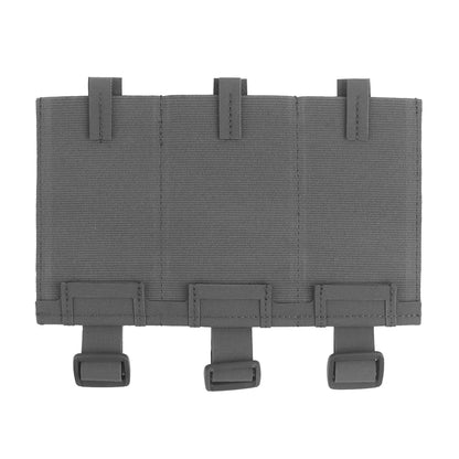 Tactical Elastic Triple Mag Pouch Panel Multi-Purpose MOLLE System Mount Hunting Combat Airsoft Magazine Bag Expand Accessories