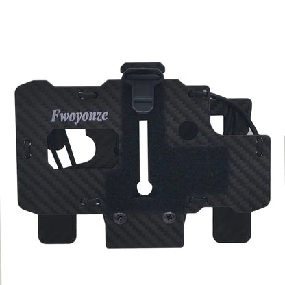 Fwoyonze Carbon Fiber Made Tactical MOLLE Folding Navigation Board Hunting Airsoft Vest Mobile Phone Holder Display Stand