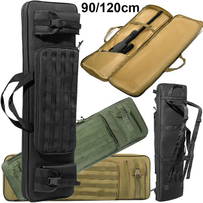 Hot Tactical Rifle Bag 120cm/90cm Gun Carrying Case Hunting Gun Bag Rifle Case Shotguns Transport Backpack with Pistol Holster