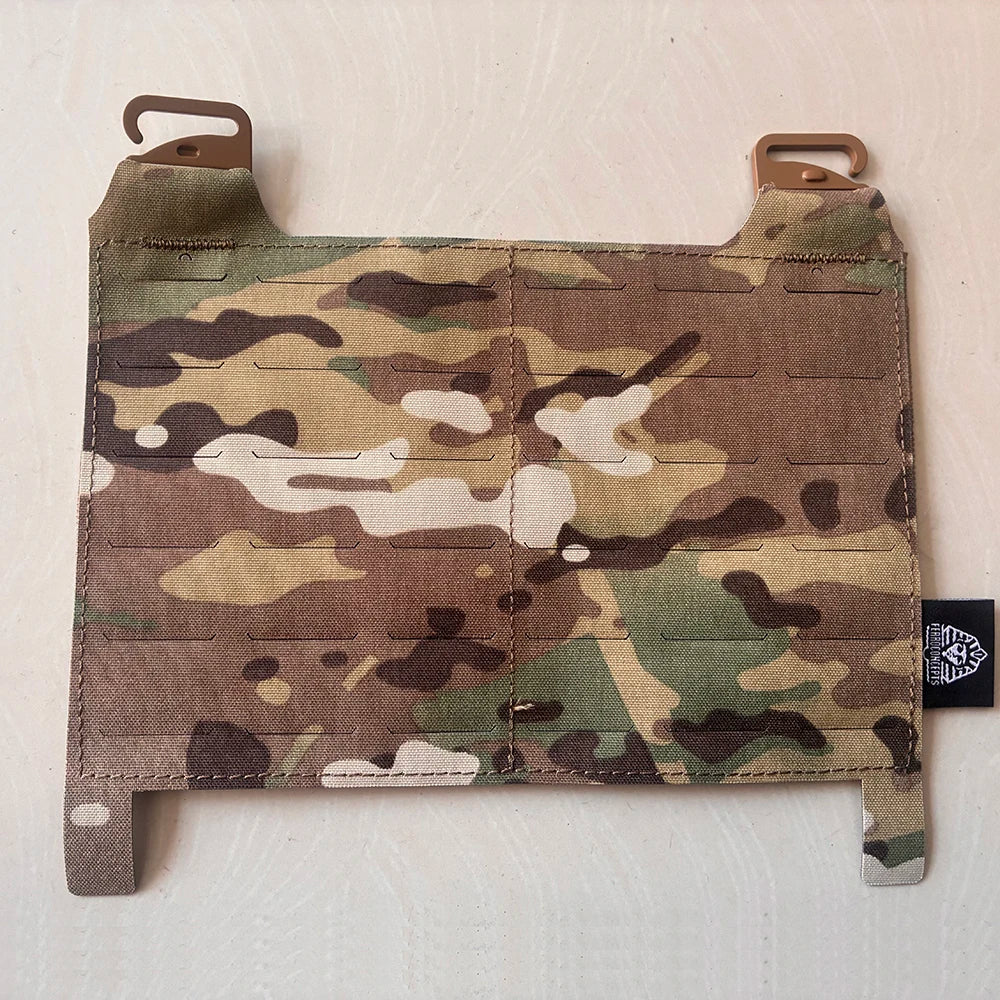 Tactical Vest Molle Front Panel Flat Pouch Expansion Conversion Board /Connecting Buckle Multicolor Laser Cutting