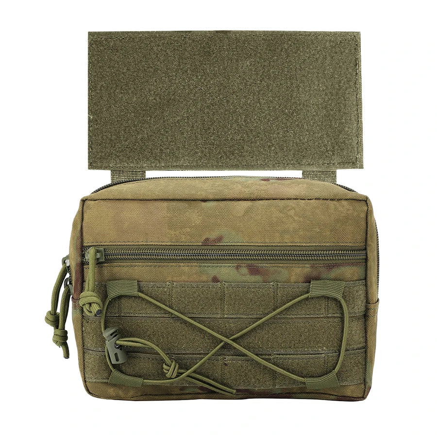 Tactical Magic Hook&Loop Expansion Accessory Pack Multi Functional EDC Storage Misc Bag MOLLE Pouch for Chest Rig Hunting