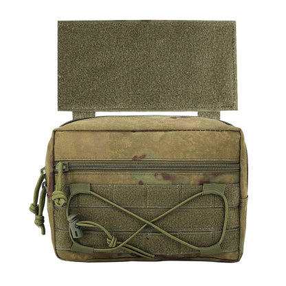 Tactical Magic Hook&Loop Expansion Accessory Pack Multi Functional EDC Storage Misc Bag MOLLE Pouch for Chest Rig Hunting