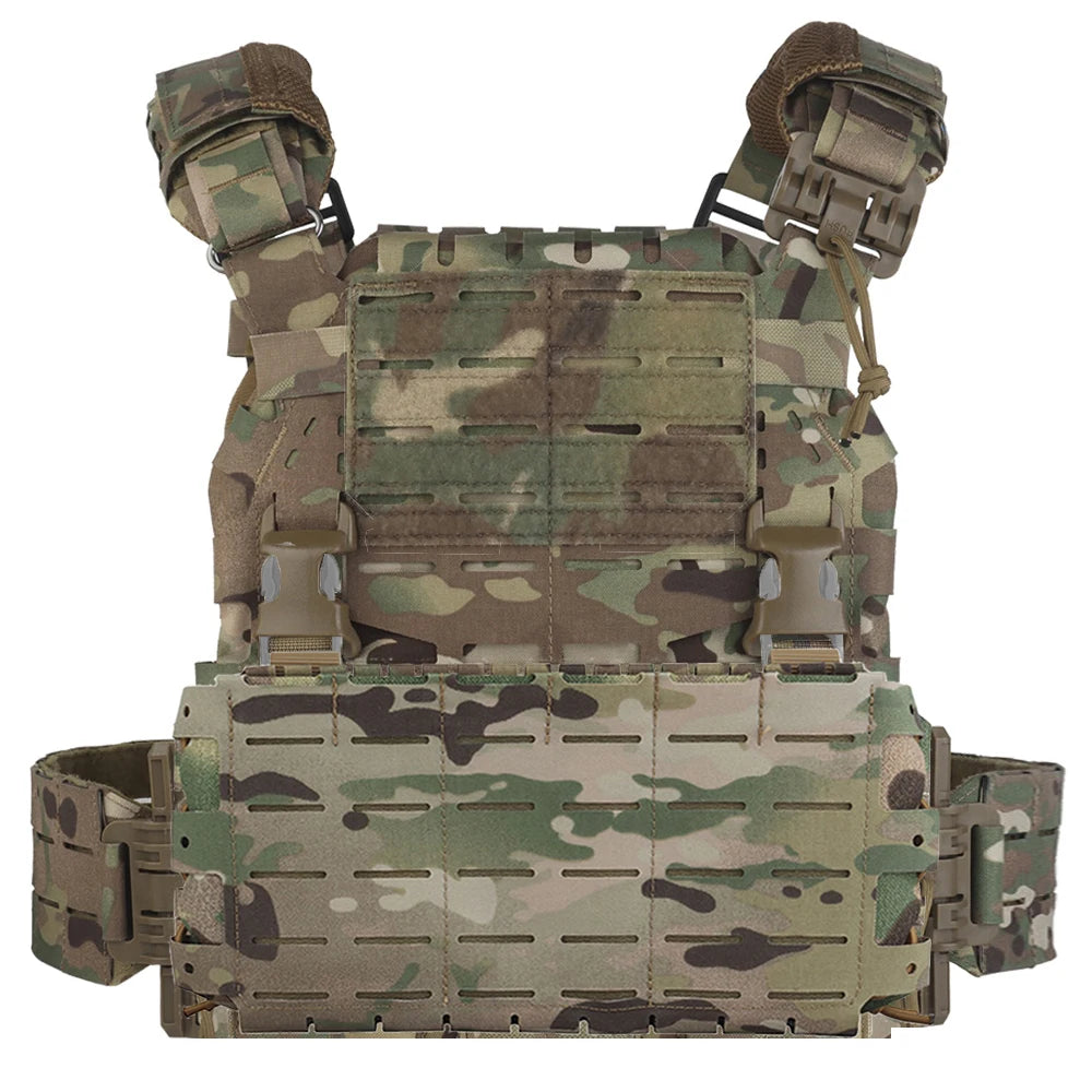 Tactical ARC Plate Carrier V2 Assault Rig Combat Training Protective Vest with Triple Magazine Pouch Quick Release MOLLE System