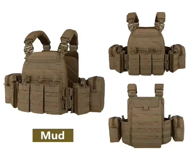 YAKEDA Tactical Vest 6094 Fast detachable light laser cut outdoor hunting black gear carry vest of high quality