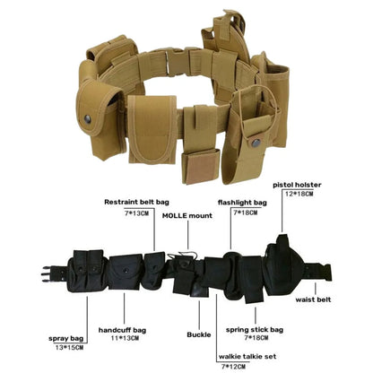 10 in 1 seat belt multifunctional tool kit outdoor hiking training belt cover