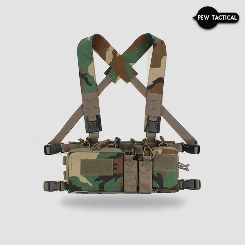 Pew Tactical D3CRH Tactical Chest Rig Bag Field Training Vest CR04