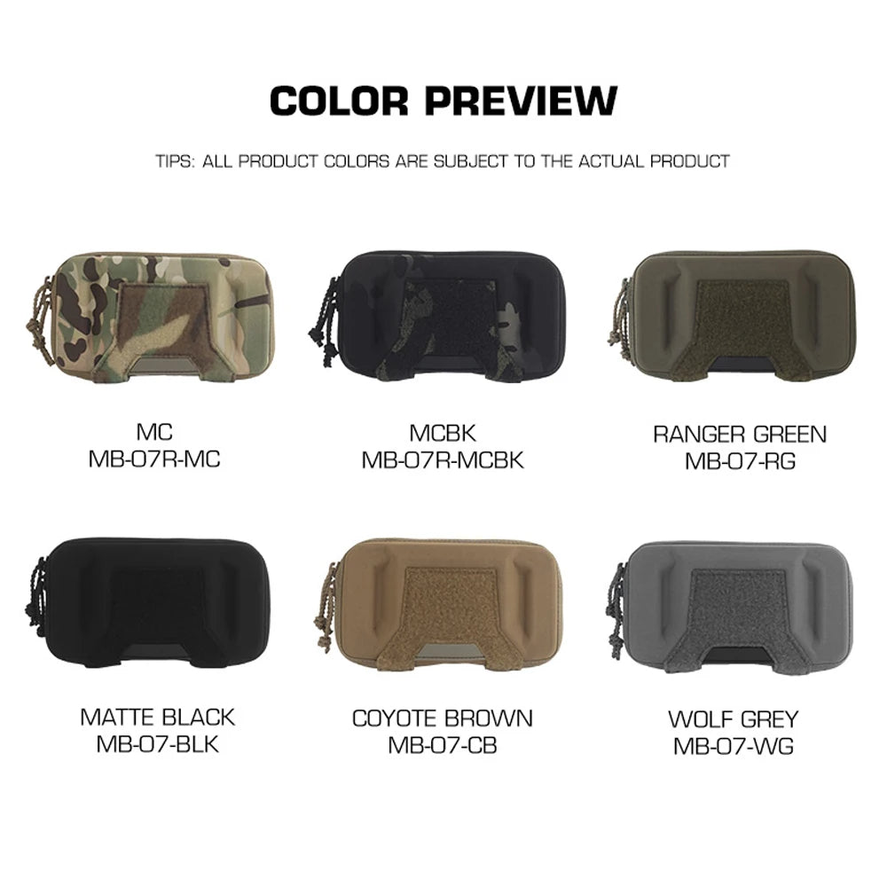 Tactical Universal  Phone Pouch K-Type EUD Phone Navigation Board  Outdoor Sport Smartphone Protective Case Hunting Vest Gear