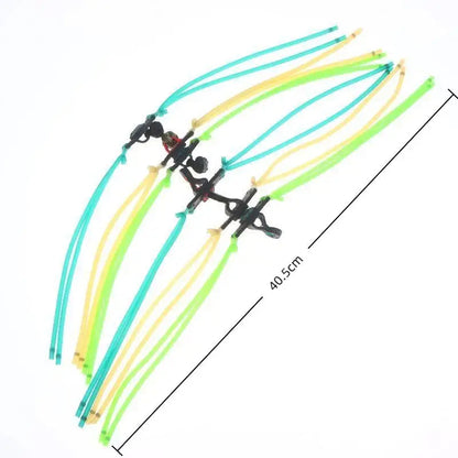 4-Strand Spliced High Elastic Slingshot Rubber Band 1636-1632 Combined for G5 Slingshot Outdoor Shooting Game Activities
