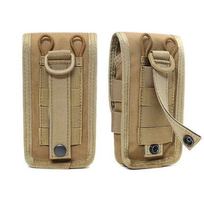 Double Layer Molle Phone Pouch Mobile Phone Case Holder Outdoor Sports Hiking Camping Hunting EDC Tool Waist Bag
