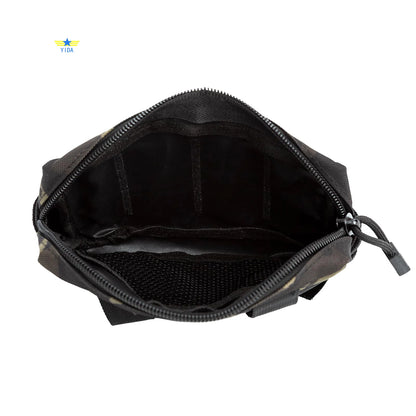 Tactical EDC Utility Pouch Compact Water-Resistant, Organize Small Gear Gadget for Backpack Belt Hanging Waist Bag Nylon