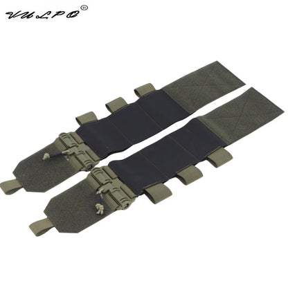 VULPO Tactical Removal Vest Quick Release Buckle Set Hunting FCSK Universal Molle Elastic Cummerbund Waist Cover Vest Gear