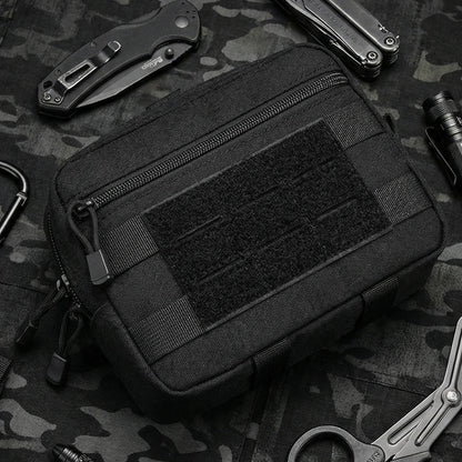 Tactical MOLLE EDC Pouch 600D Nylon Waist Pack EMT Utility Tool Pouches Organizer Bag for Outdoor Hiking Camping Hunting Travel