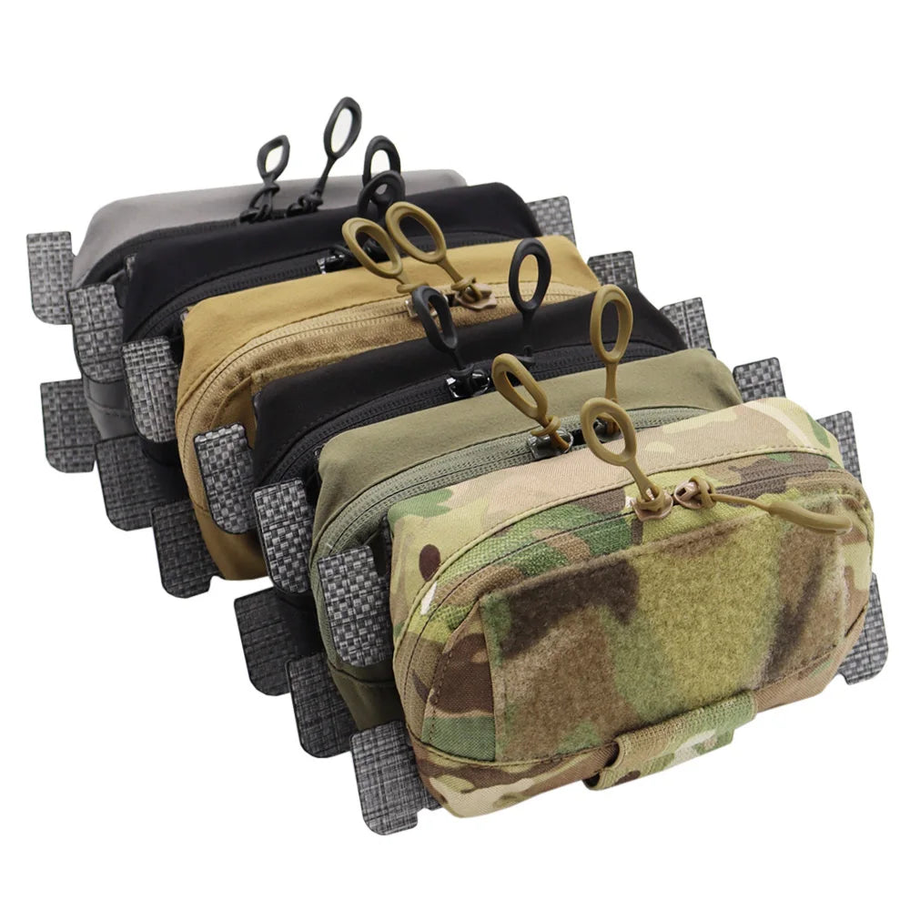 VULPO Tactical FCPC Vest MOLLE Adapt Admin Panel Pouch Chest Expansion Sub Bag Utility Map Pouch For Hunting Airsoft Vest