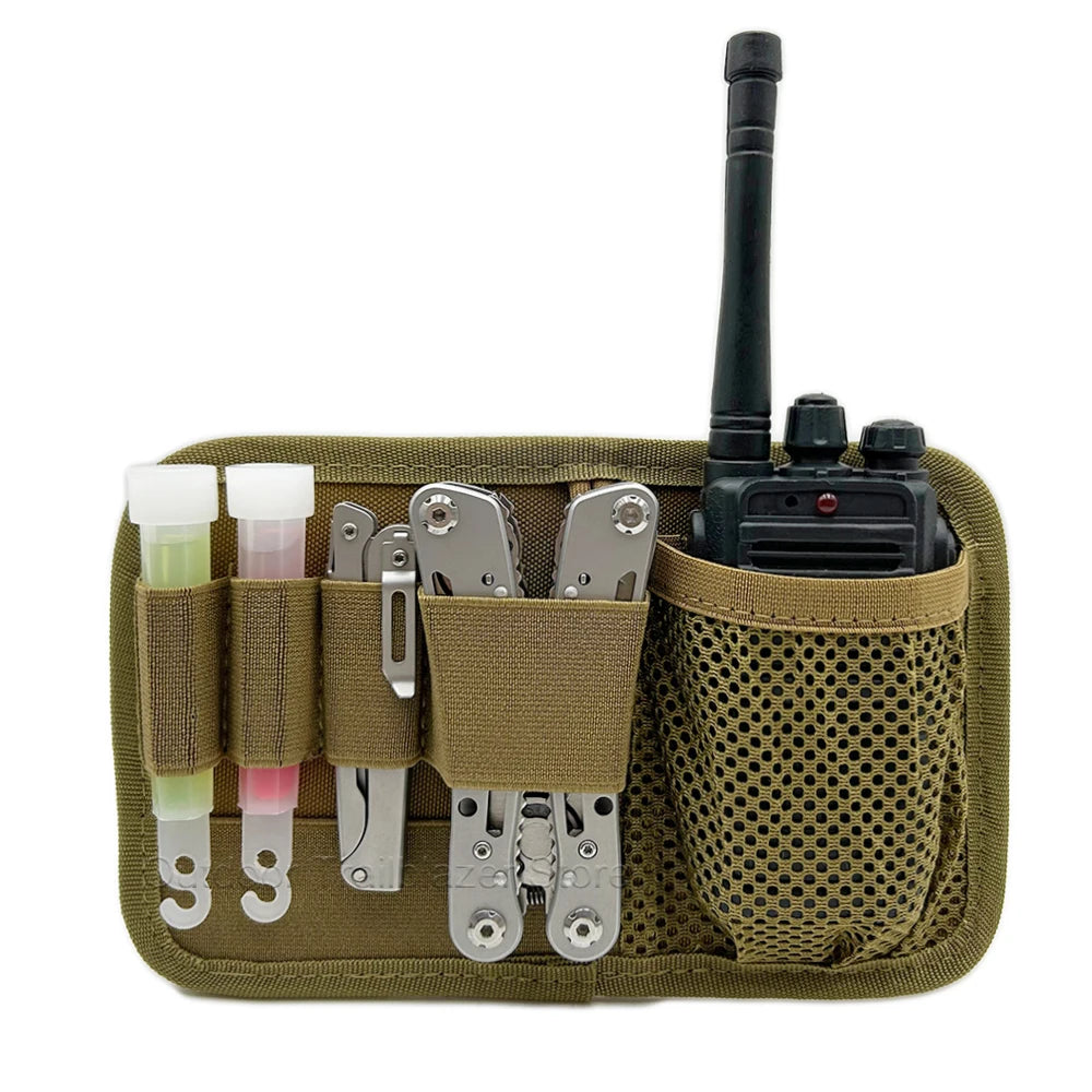 Tactical Modular Hook Loop Panel EDC Organizer Inner Separation Pouch for Hunting Accessories Tools Equipment Organizer Board