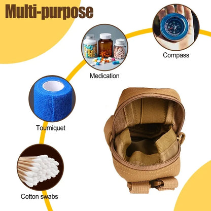 Glove Pouch for Duty Belt EMT Bag EDC Tool Pouch Disposable Glove EMT Bag EDC Tool Pouch Tactical Flashlight Bag Hunting