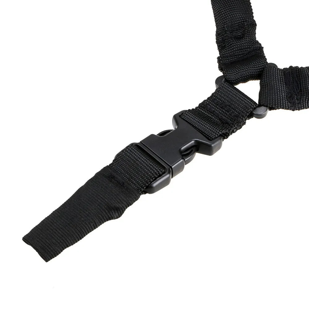 Tactical Gun Single Point Sling Adjustable Bungee Rifle Shoulder strap length for Airsoft Hunting Accessories Strap M4