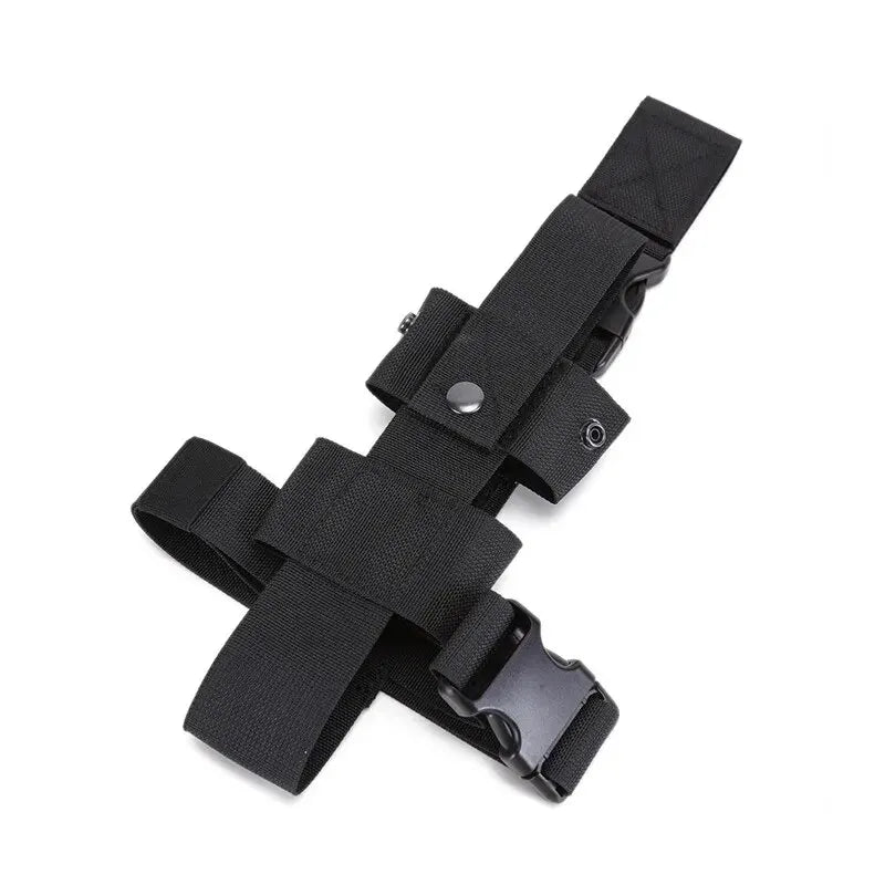 Tactical Drop Leg Kettle Water Bottle Holster,MK9 Pouch Belt Carriers,Thigh Pack Leg Bag,Pepper Spray,Mini Extinguisher