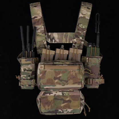 2pcs Tactical Radio Pouch Holster Compatible with AN/PRC 148 152 163 and Similar Size Radio Equipment Molle System Accessories