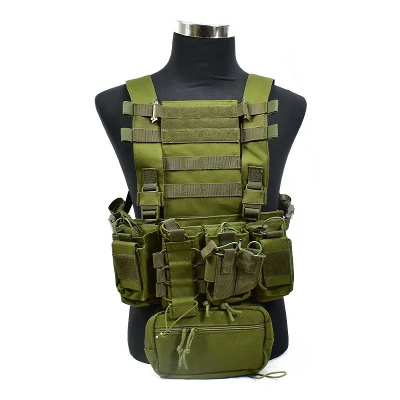 Multicam Black Tactical Camouflage Hunting Combat Crossfit  D3CR Chest Rig Vest For Outdoor Military Paintball Airsoft War Game