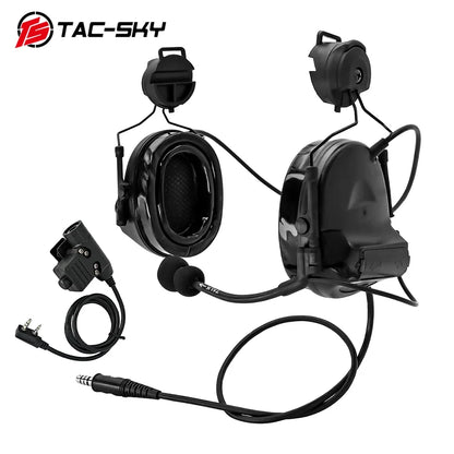 TAC -SKY COMTA II Tactical Headset With ARC Rail Adapter Hearing Protection Airsoft Headphone Noise-cancelling Shooting Earmuff