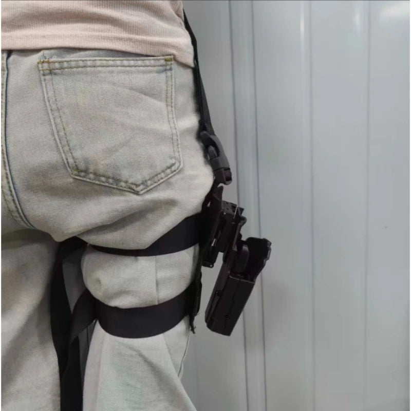 Outdoor Simulation CS Tactical Leg Bag , Real CS Outdoor Camouflage Accessory Bag Tactical Lightweight Multi-pocket Leg Hanger