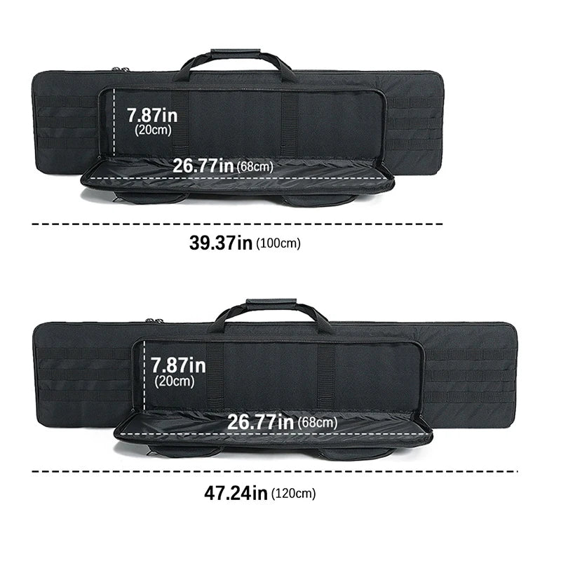 Tactical 100cm Gun Case Gun Bag Airsoft Rifle Shotgun Holster with Soft Padding 120cm Outdoor Hunting Gun Carrying Bag Pouch