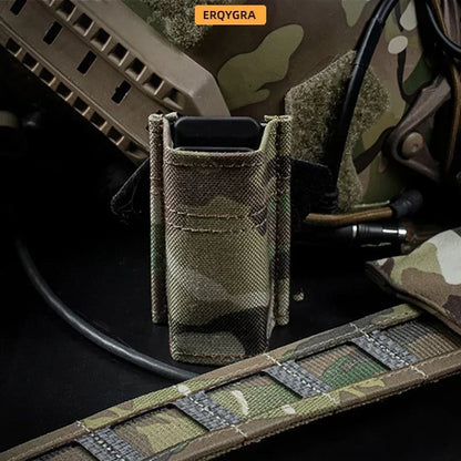 ERQYGRA Tactical Molle FAST Multi-Angle 9mm Single Mag Pouch System Accessories Waist Bag Holster Outdoors Hunting New Equipment
