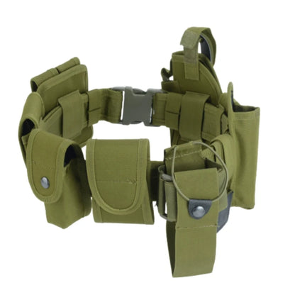 %#Outdoor Hunting Waist Belt Training Duty Security Equipment Ten piece Set Accessories Belt, Multi functional Nylon Belt
