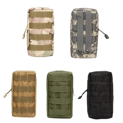 Multifunctional Tactical Pouch Durable Oxford EDC Molle Waist Belt Zipper Tool Bag for Outdoor Sports Hunting Hiking