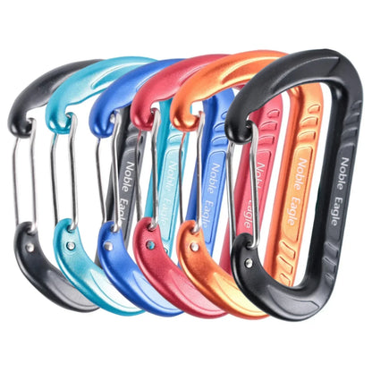15kN Aluminum D Ring Carabiners Heavy Duty Lightweight Outdoor Camping Hiking Clips Buckle Set for Backpack Gear