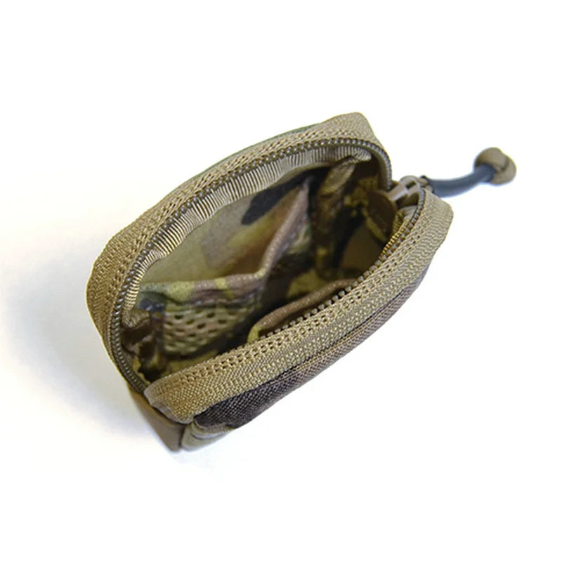 Outdoor Tactical Mini Accessories Pouch for Earphone EDC Key Bag Pouch Coin Purse Wallet Zipper Tool Bag P041