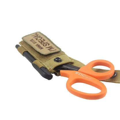 MOLLE Scissors Waist Bag - EDC Tool Pouch for Flashlight, Multitool Holder | Hiking Hunting Accessories