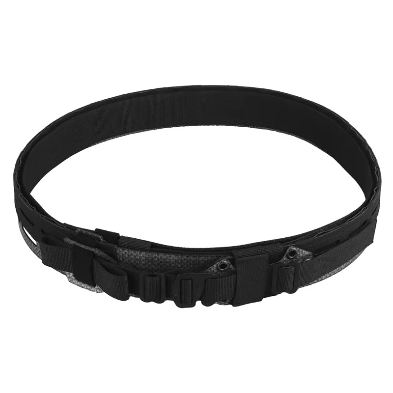 Modular Lightweight Dual Layer Belt Multi Purpose Organizer for Outdoor Airsoft Gear Adjustable Attachment System