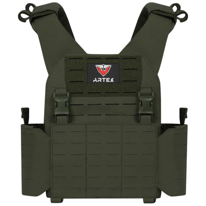 Modular Tactical Training Vest with PALS System - Adjustable Straps Quick-Release Buckle for Hunting Low-Profile Vest