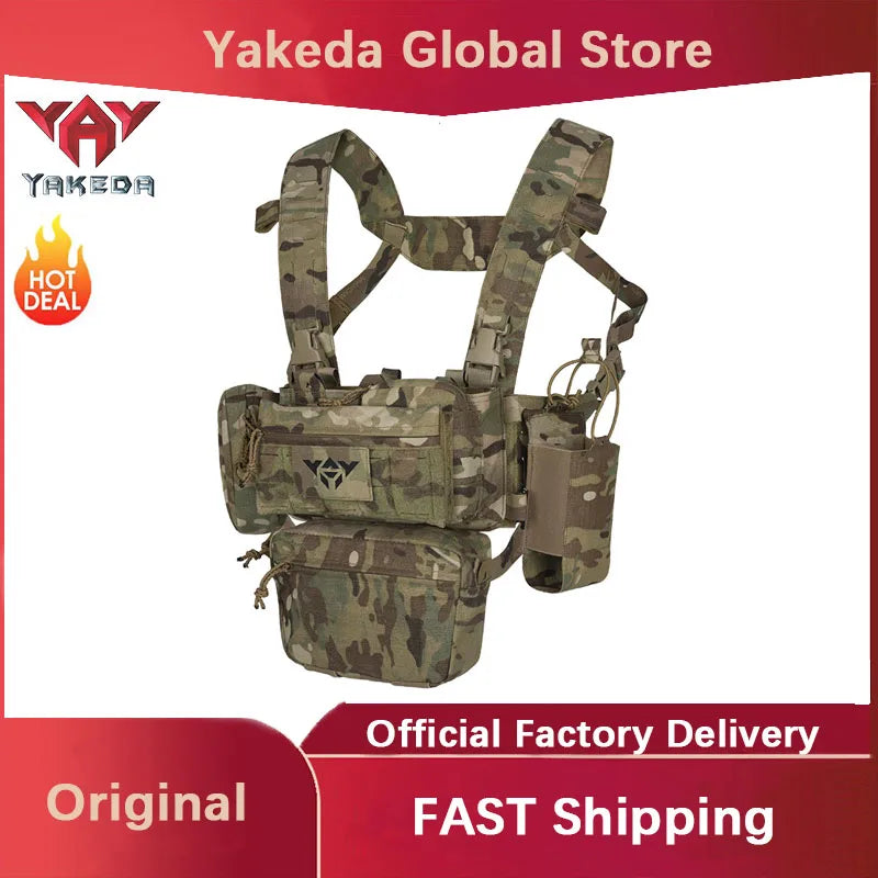 YAKEDA Tactical Vest 2026 New Lightweight Outdoor Training Wear-resistant Tactical Vest CS Sports Quick-release Vest