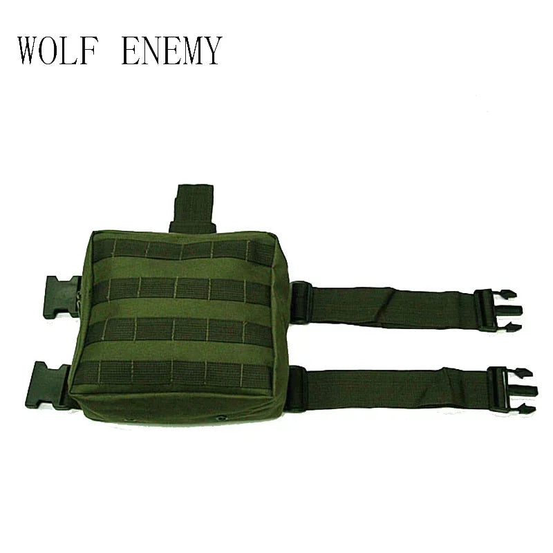 Hunting Molle Tactical DUMP Drop Leg Panel Utility Pouch Outdoor Hiking Storage Magazine Camo Waist Bag