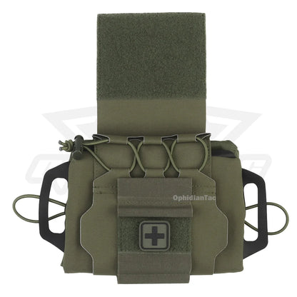 OPHIDIAN  First Aid Kit - MOLLE Compatible Hunting Hanging Bag Portable emergency supply storage for outdoor survival activities