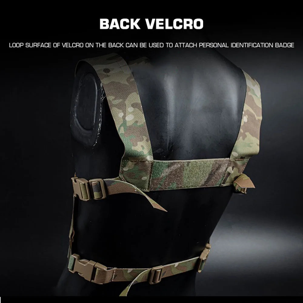 Ferro Style Tactical Chesty Rig Wide Harness Lightweight MOLLE Hunting Vest FCPC V5 Quick Conversion Shooting Airsoft Chest Rig