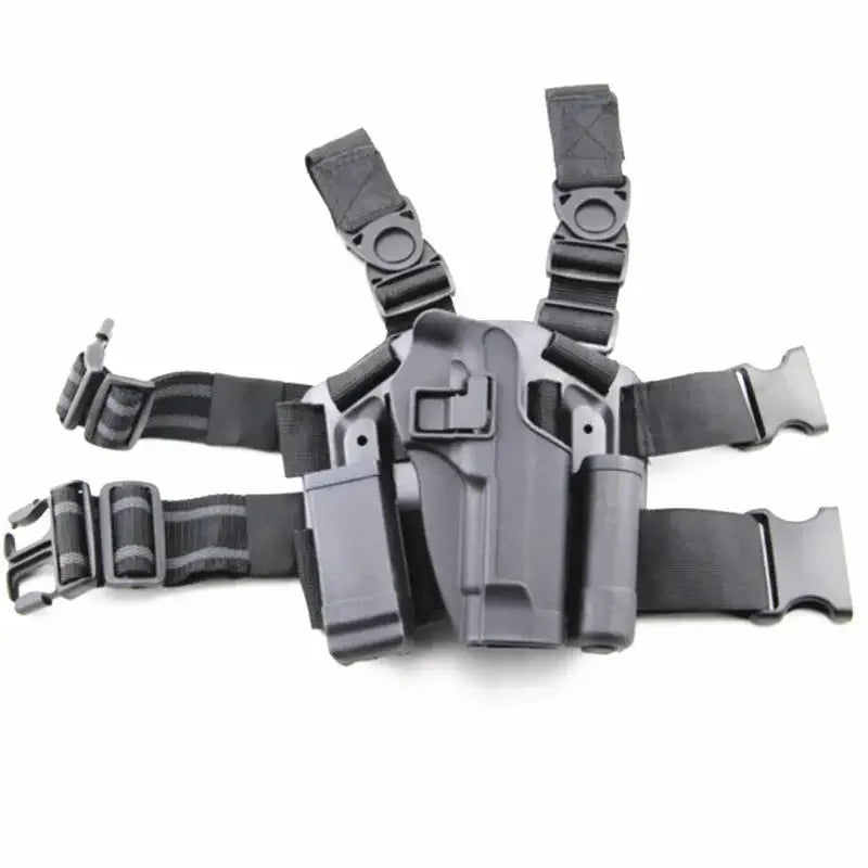 Tactical Gun Holster for Glock 17 19 USP 1911 M92 P226 Outdoor Hidden Leather Holster Real CS Gun Leg Holster Men CS Sport Gun
