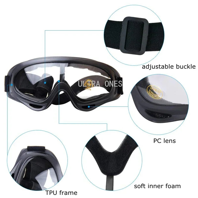 Tactical Airsoft Mask + Goggles Set Half Face Mesh Mask with Ear Cover Paintball Shooting CS Survival Games Cosplay